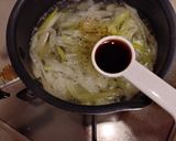 カリフラワー芯と長ネギの汁物作り方3写真