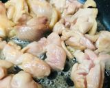 鶏肉と長ネギのあまから親子丼作り方1写真