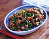 レンジで★いんげんと豚肉のオイソー和え作り方8写真