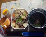 レンジで時短にも！南瓜の煮物or肉じゃが作り方58写真