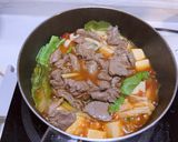 牛肉とキノコと豆腐の煮込み作り方6写真