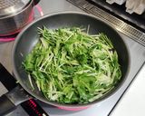 水菜とカボチャの炒めもの作り方3写真