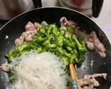 ゴーヤと豚肉と春雨の中華風炒め作り方4写真