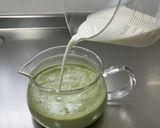 レンチン　抹茶ミルクゼリー作り方3写真
