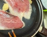 ぶりと野菜ときのこの味噌煮、精進8日目😻作り方1写真