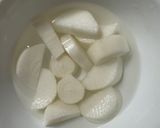 ブリかまと大根の甘辛煮付け作り方3写真