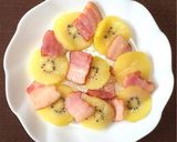 ベーコン🥓キウイ🥝のオリーブオイル煮😃作り方2写真