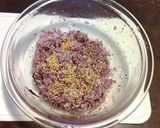 レンジ１０秒！もちもち！鮮やか紫色のゆかりご飯❀作り方2写真