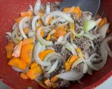 夏大根と合挽ミンチのうま煮♪作り方2写真