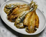 夏の朝飯 鯵の開き作り方6写真