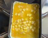コーンを入れた甘いだし巻き玉子焼き作り方3写真