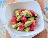 市販のスパイスでアボカドとトマトのサラダ作り方6写真