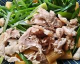鶏と九条ねぎの和風パスタ作り方12写真
