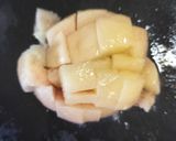 鯵のカルパッチョ 桃とチーズのソース作り方5写真