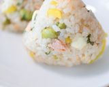 鮭と枝豆のタンパク質おにぎり作り方5写真