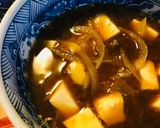 玉ねぎ＆豆腐の赤味噌汁作り方4写真