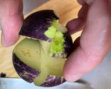 刻まない茄子の塩もみ作り方1写真