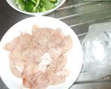 鶏むね肉チキン南蛮風♪簡単玉ねぎピーマン作り方2写真