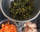 給食の「高菜そぼろ」♡ごはんにかけて丼作り方1写真