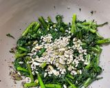 春菊とミックスシードで胡麻あえ作り方5写真