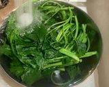 サラダチキンとかき菜のポン酢和え作り方1写真