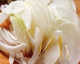 玉葱と椎茸のさば味噌和え作り方1写真