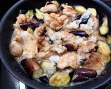 超簡単！鶏ももとナスの冷やしみぞれうどん作り方6写真