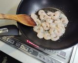 白菜炒め甘口エビチリ乗せ作り方6写真