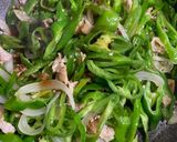 万願寺で青椒肉絲(お弁当)作り方9写真