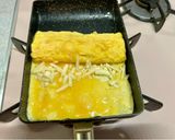 とろ〜りチーズ入りだし巻き玉子♡作り方4写真