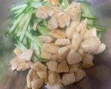 【副菜]簡単とヘルシーなささみきゅうり作り方2写真