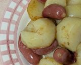 簡単★ポテト＆ソーセージのコンソメ炒め作り方4写真