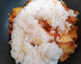 時短昼食・今日の夕飯小松菜納豆キムチ炒飯作り方4写真