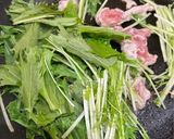 豚肉と水菜の炒め煮（すき焼き風味）作り方3写真