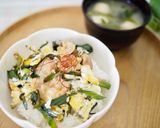 夏バテ防止！簡単！節約！豚バラニラ玉丼作り方2写真