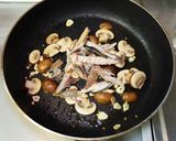 焼き秋刀魚とマッシュルームの絶品パスタ作り方5写真