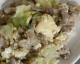 豚きゃべたまご作り方4写真