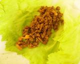 蓮根肉味噌のレタス包み作り方4写真