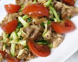 豚のステーキ焼きソーストマトのせ♪作り方9写真
