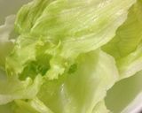 母の創作『野沢菜のシャキシャキレタス巻』作り方1写真