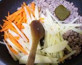 ドライカレーの野菜炒め＆春巻き♪簡単＆節作り方6写真