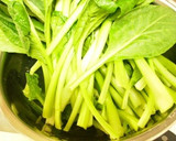 簡単♪小松菜とうす揚げのさっと煮作り方1写真