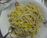 手間なし♪冷製ツナとコーンのパスタ作り方5写真
