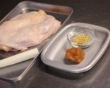 鶏肉の葱巻き蒸し。作り方1写真