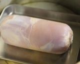 鶏肉の葱巻き蒸し。作り方6写真