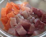 さっぱり♪サーモンとはまちの漬け丼作り方2写真