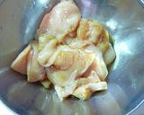 鶏胸肉のひんやり梅みぞれ和え♪作り方2写真