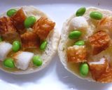 枝豆×ちくわのハーブ塩・塩昆布トースト作り方2写真