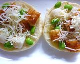 枝豆×ちくわのハーブ塩・塩昆布トースト作り方3写真
