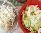 豚バラ・もやし・キャベツの酒蒸し作り方1写真